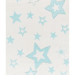 Strar white/petrol 133X190