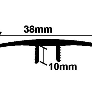 ΠΡΟΦΙΛ LAMINATE ΙΣΟΠΕΔΟ ΧΡΥΣΟ 38Χ2750mm NewPlan